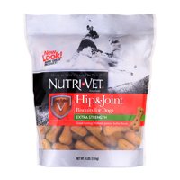 Nutri-Vet Hip & Joint Extra Strength Peanut Butter Flavor Biscuits for Dogs, 4 lb