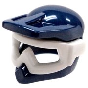 LEGO Dark Blue Dirt Bike Helmet with Goggles [No Packaging]