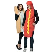 Hot Dog and Bun Couples Costume, Unisex Party Costumes, Adult One Size