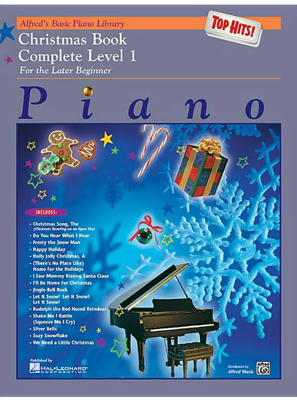 Alfred's Basic Piano Library: Alfred's Basic Piano Library Top Hits! Christmas Complete, Bk 1 : For the Later Beginner (Series #BK 1) (Paperback)