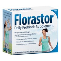Biocodex Florastor Daily Probiotic Supplement for Men and Women  Saccharomyces Boulardii lyo CNCM I-745 (250 mg; 20 Capsules)