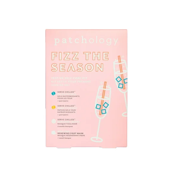 ($33.80 Value) Patchology Fizz The Season, 4-Piece Head-to-Toe Self Care Kit