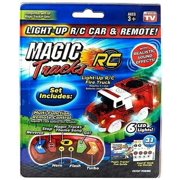 As Seen On TV Magic Tracks RC , Fire Truck,  Light-Up  R/C Car & Remote  with Realistic Sound Effects for Ages 3+ ( Remote Included)