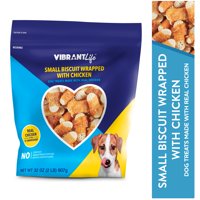 Vibrant Life Small Biscuit Wrapped with Chicken Dog Treats, 32 oz
