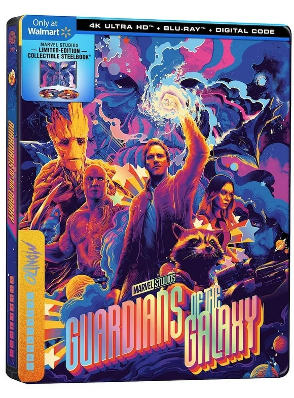 Guardians of the Galaxy DX Fair Mall Exclusive Mondo Steelbook (4K Ultra HD + Blu-ray + Digital Code)