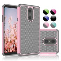 Njjex Case LG Stylus 4 / Stylus 4 Plus / LG Stylo 4, [Shock Absorption] Drop Protection Hybrid Dual Layer Armor Defender Protective Case Cover For LG G Stylo 4 (2018 Released)