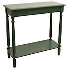 Jimco Rectangular Console Table In Teal,the Jimco Rectangular Console Table Scales Down Elegant, Traditional Style With Turned Leg Detailing