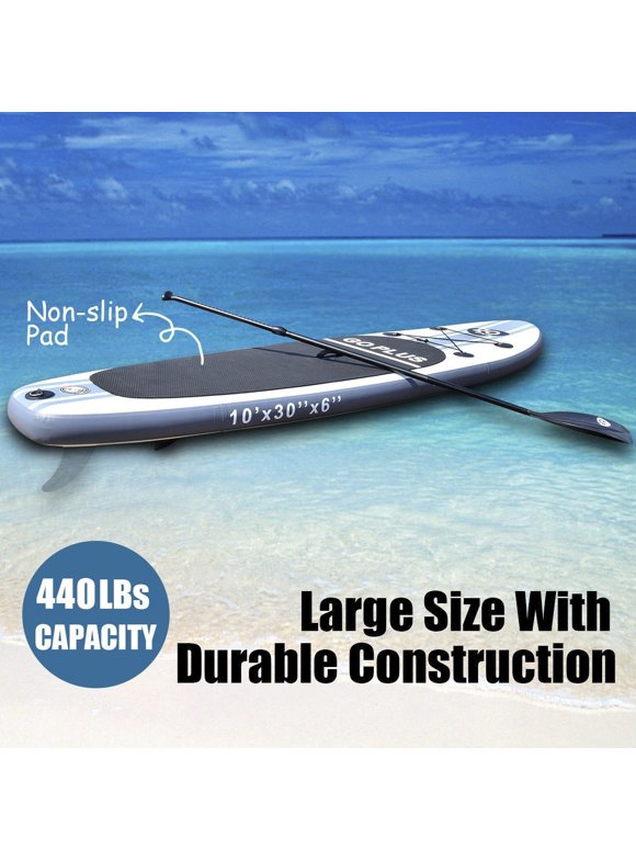 Goplus 10' Inflatable Stand Up Paddle Board SUP W/Paddle Pump Waterproof Bag