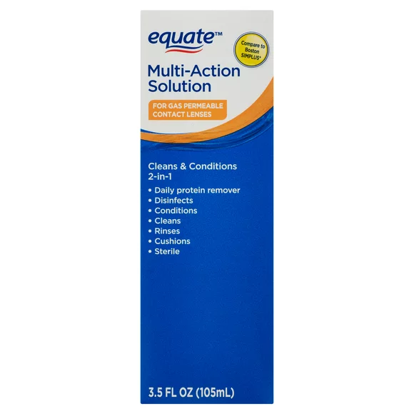 Equate Hard Contact Lens Multi-Action Solution, 3.5 fl oz