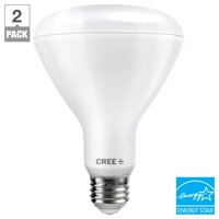 Cree Lighting BR30 Indoor Flood 65W Equivalent LED Bulb, 655 lumens, Dimmable, Soft White 2700K, 25,000 hour rated life, 90+ CRI | 2-Pack
