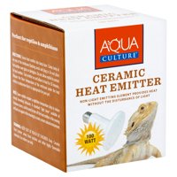 Aqua Culture Ceramic Heat Emitter for Reptiles, Non-Light, 100 Watts