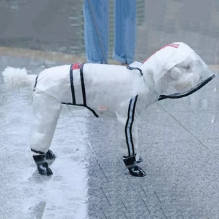 Altsales Dog Raincoat, Transparent Light Waterproof Coat Clothes, Rain Coat for Pet Dogs Puppy