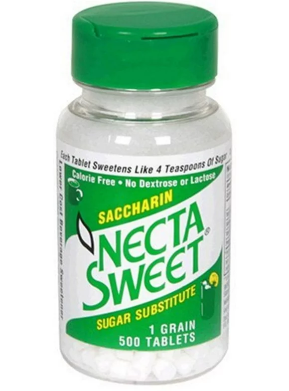 Necta Sweet Saccharin Sugar Substitute 1.0 grain Tablets 500 ea