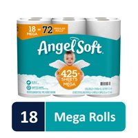 Angel Soft Toilet Paper, 18 Mega Rolls (= 72 Regular Rolls)