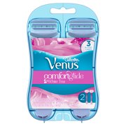 Gillette Venus ComfortGlide Womens Disposable Razors, White Tea, 2 ct