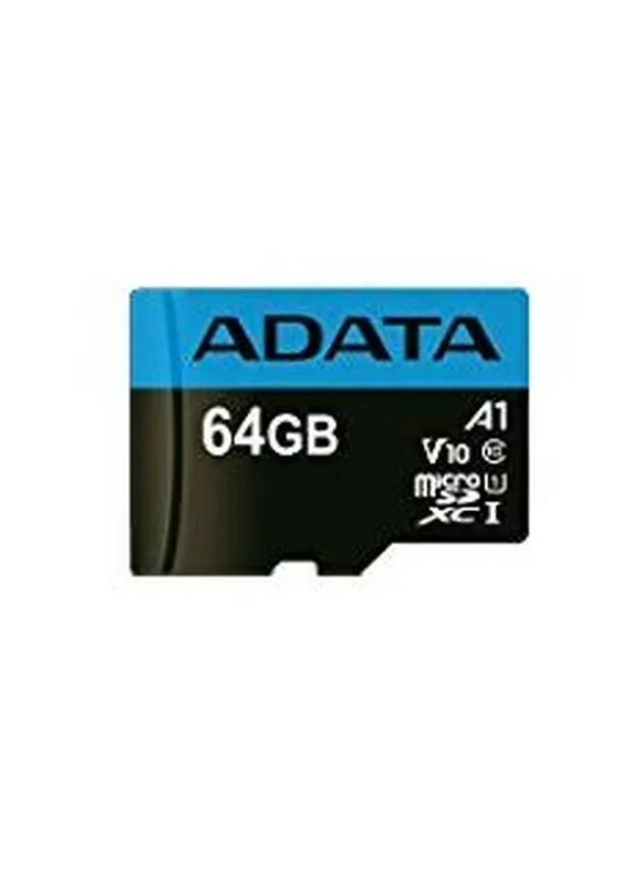 ADATA 64GB Premier microSDXC UHS-I / Class 10 V10 A1 Memory Card with SD Adapter