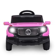Ktaxon 6V Kids Ride On Car RC Remote Control Battery Powered w/ LED Lights, 3 Speed