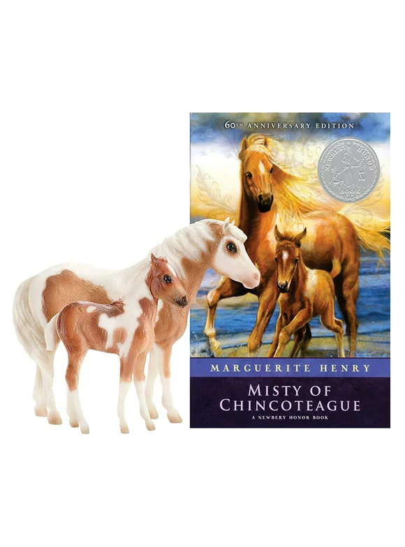 Breyer Traditional Series Hand-Crafted Misty and Stormy Toy Horses w/ Book