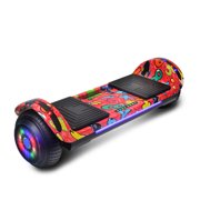 CHO Hoverboard Electric Two Wheels Smart Self Balancing Scooter Hoover Board Flashing LED Light Bluetooth Speaker