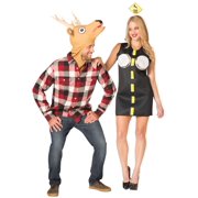 Deer in Headlights Couples Halloween Party Costume, One Size Fits Most Adults