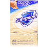 Safeguard Antibacterial Deodorant Soap Beige 16 oz, 4 bars (Pack of 2)
