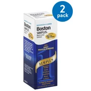 (2 Pack) Bausch & Lomb Boston Multi-Action Solution With Daily Protein Remover Simplus 3.5 fl oz