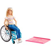 Barbie Fashionistas Doll, Blonde Hair with Wheelchair & Ramp