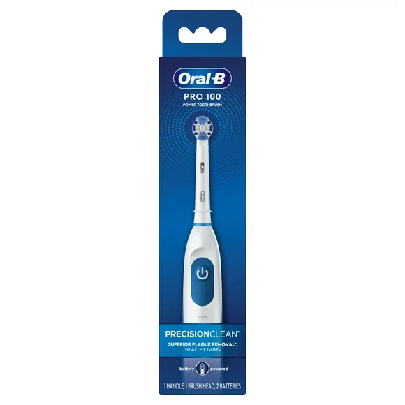 Oral-B Pro Health Clinical Battery Electric Toothbrush, 1 Ct,  for Adults and Children 3+
