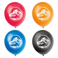 Latex Jurassic World Balloons, 12in, 8ct