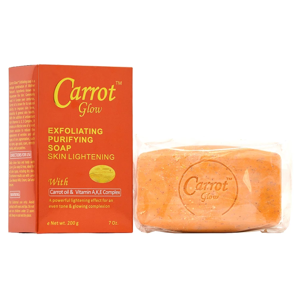 Carrot Glow Exfoliating Purifying Soap With Carrot Oil 7oz
