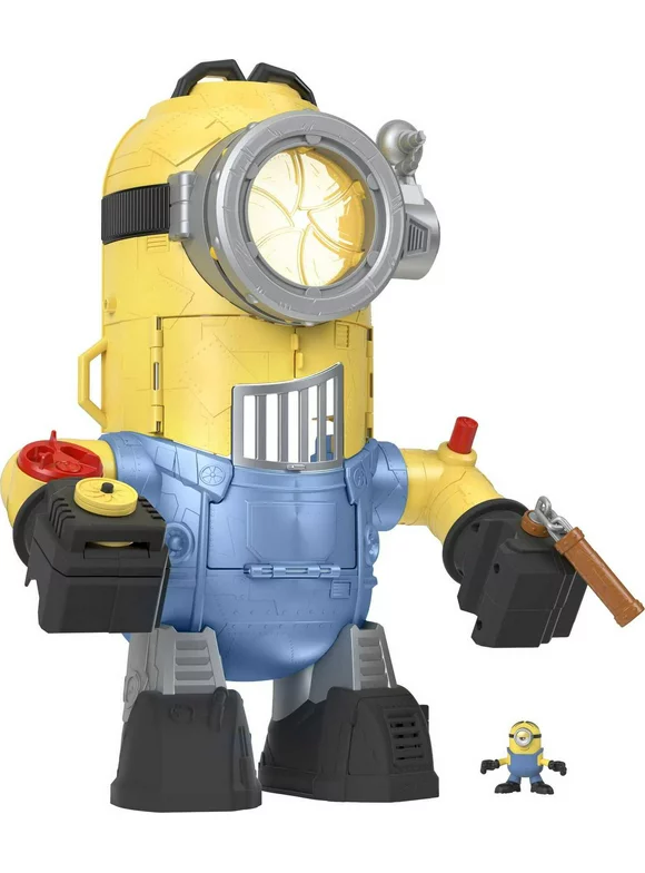 Imaginext Minions The Rise of Gru MinionBot Robot & Playset with Stuart Figure & 6 Accessories