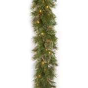 National Tree Atlanta Spruce 9 ft. Garland with Clear Lights