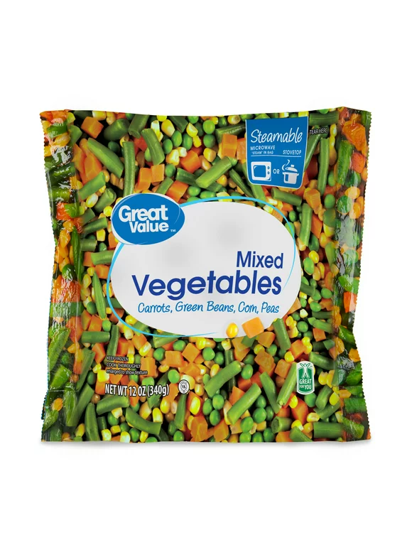 Great Value Steamable Mixed Vegetables, 12 oz