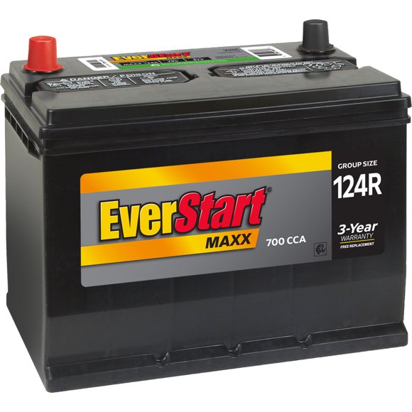 EverStart Maxx Lead Acid Automotive Battery, Group Size 124R 12 Volt, 700 CCA