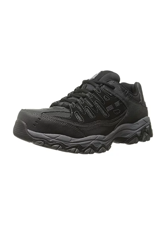 Skechers Work Men's Cankton Lace Up Athletic Steel Toe Safety Shoes - Wide Available