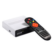 GTMEDIA GTS Android 6.0 DVB-S/ Set-top Box Built-in 2.4G WI-FI BT4.0 Amlogic S905D 4K Playback TV Receiver Support 3D Multimedia Player White