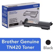 Brother Genuine Toner Cartridge, TN420, Replacement Black Toner, Page Yield Up To 1,200 Pages