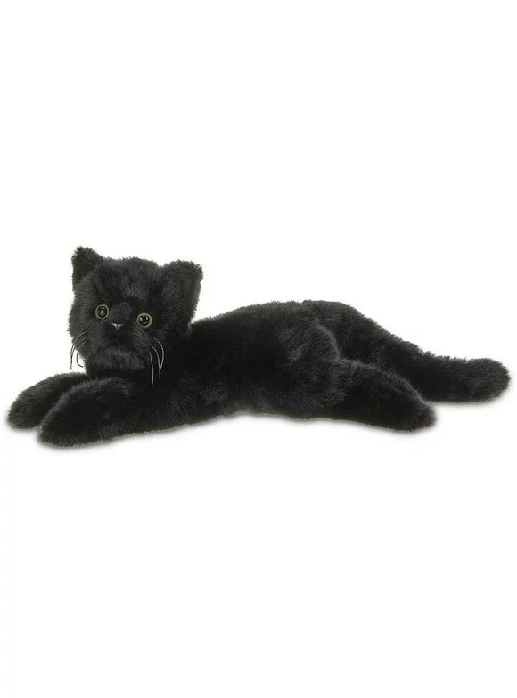 Bearington Plush Stuffed Animal Black Cat, Kitten 15 inches