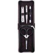 Revlon Men's Series Grooming Kit, 4 Piece Set, includes Safety Scissors, 2 in 1 Nail Clipper, Slanted Tweezer, and Nail File