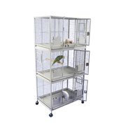 A and E Cage Co. Sanibel Triple Stack Cage-Black