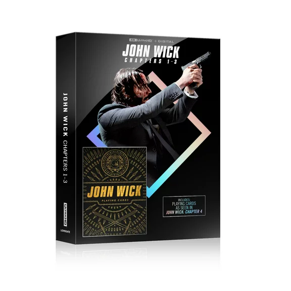 John Wick Triple Feature (Walmart Exclusive) (4K Ultra HD + Digital Copy) Playing Cards
