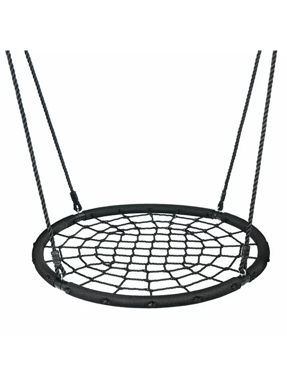 48'' Spider Web Tree Swing Net For Kids Adjustable Height Max Weight 600Lbs