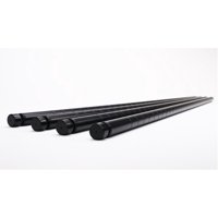 HSS 71" Long Wire Shelving Pole, 1" Pole Diameter 1.2 mm pole Thickness, Steel, Black, 4-PACK