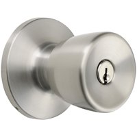 Hyper Tough Keyed Entry Tulip Style Doorknob, Stainless Steel