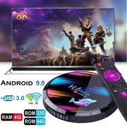 Dnyker Android 9.0 TV Box Smart Player 4GB RAM 64GB ROM 3D/ 8K Ultra HD/H.265/2.4GHz WiFi/USB 3.0/ Android Media Box