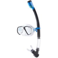 TYR Recreational Mask Snorkel Set - Adult, Blue/Black