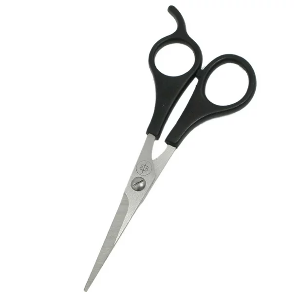 Uxcell Barber Stainless Steel Razor Edge Hair Cutting Shear Scissors Black 14.2cm Long
