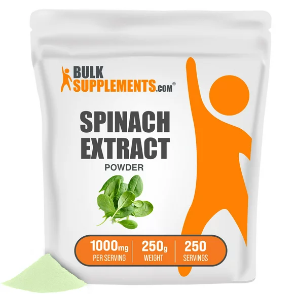BulkSupplements.com Spinach Extract Powder - Spinach Powder - Smoothie Powder (250 Grams - 8.8 oz)
