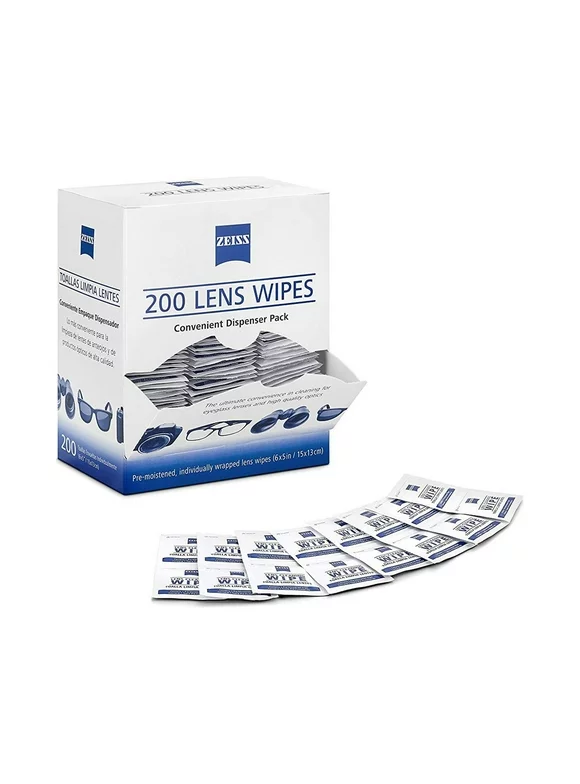 Zeiss Pre-Moistened Lens Cleaning Wipes 200-Count