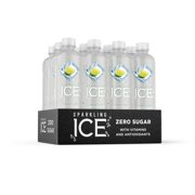 Sparkling Ice Naturally Flavored Sparkling Water, Lemon Lime 17 Fl Oz, (Pack of 12)